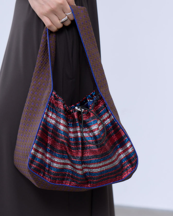 【LIMITED FABRIC】DRAWSTRING ONE HANDLE BAG