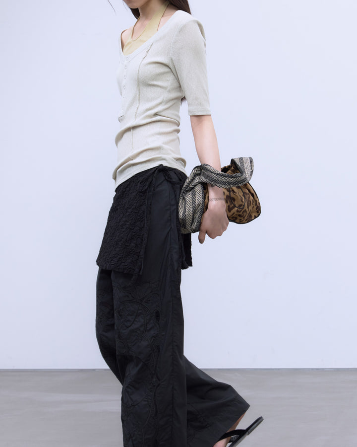 【LIMITED FABRIC】DRAWSTRING ONE HANDLE BAG