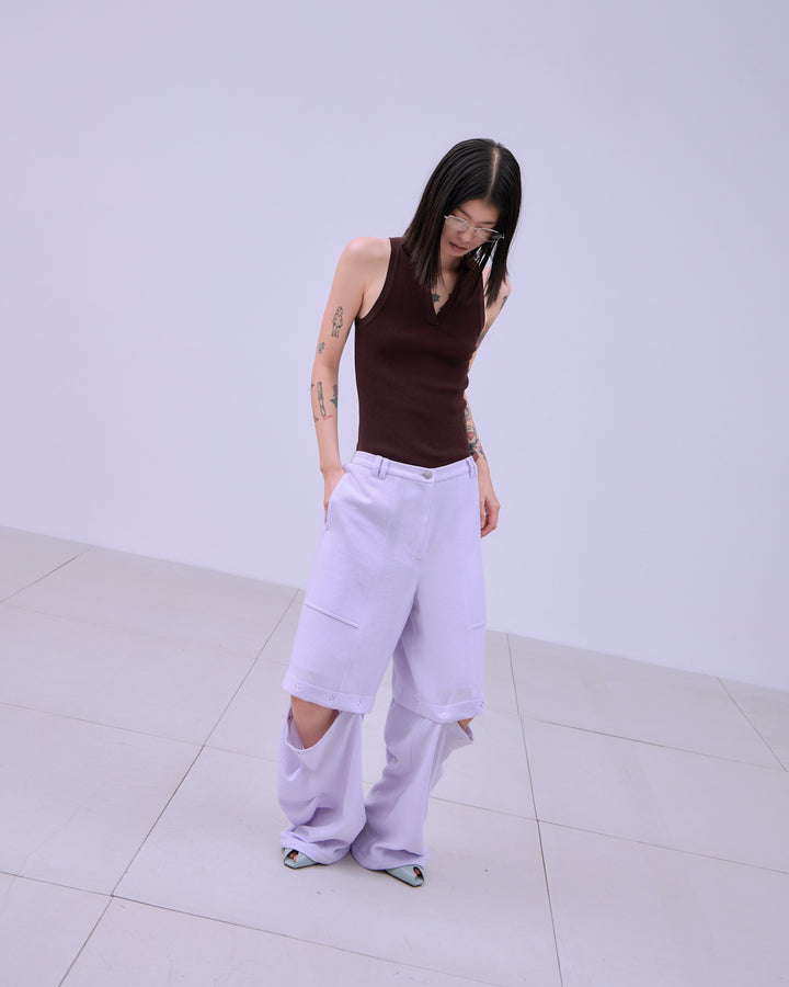 VINTAGE GEORGETTE CONVERTIBLE PANTS