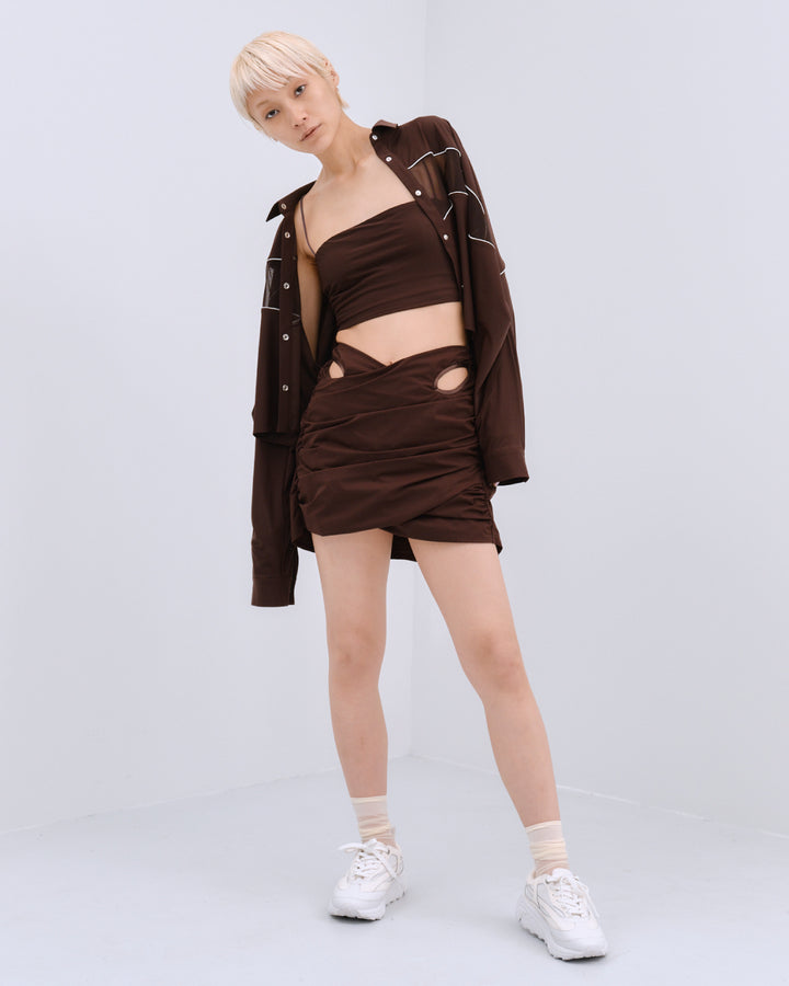 BACK CROSS-STRAP BRA TOP