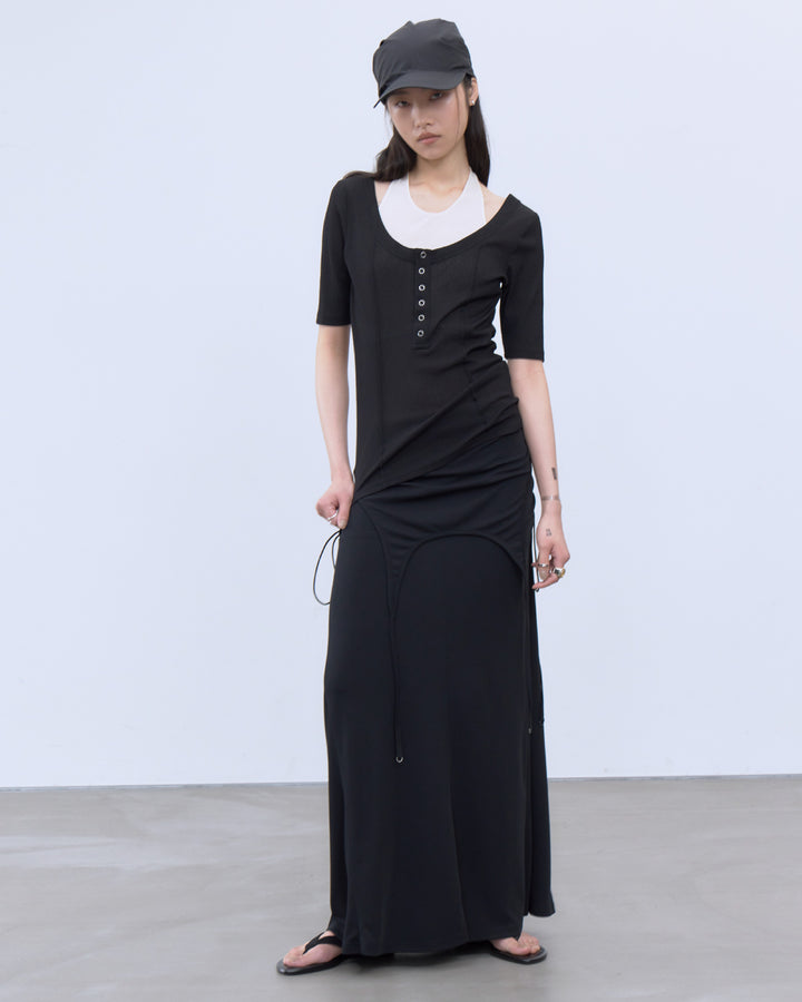 TWO WAY GATHERED DRESS & SKIRT