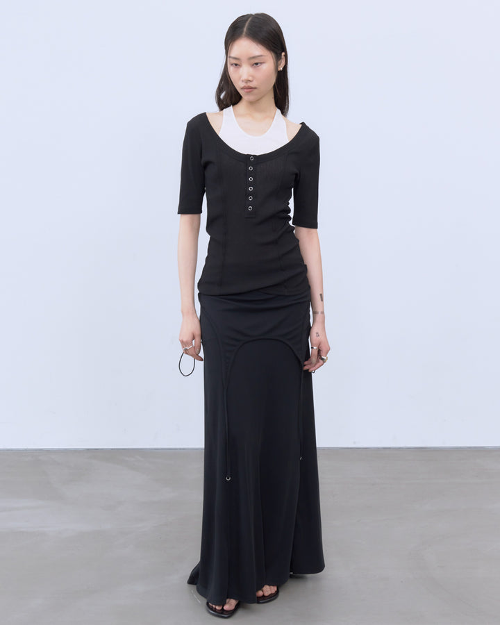 TWO WAY GATHERED DRESS & SKIRT
