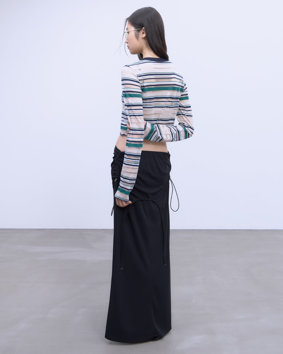 SHEER LOGO BORDER TOPS | TOPS | STORE | THINGS THAT MATTER ONLINE