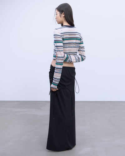 SHEER LOGO BORDER TOPS