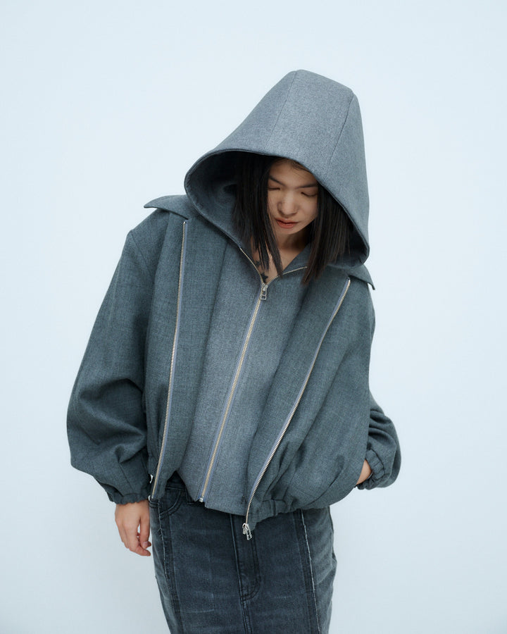 DRY WOOL HOODIE JACKET