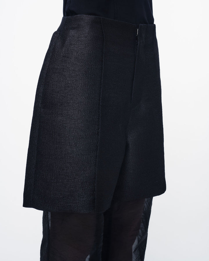 METAL BUTCHER SHEER LAYERED PANTS