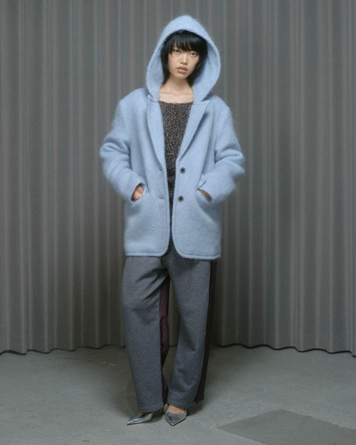 MOHAIR HOODIE JACKET
