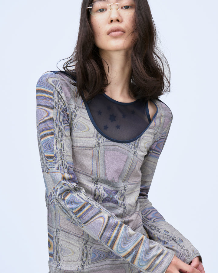 MICROCOSMOS PRINT CUTOUT TOPS