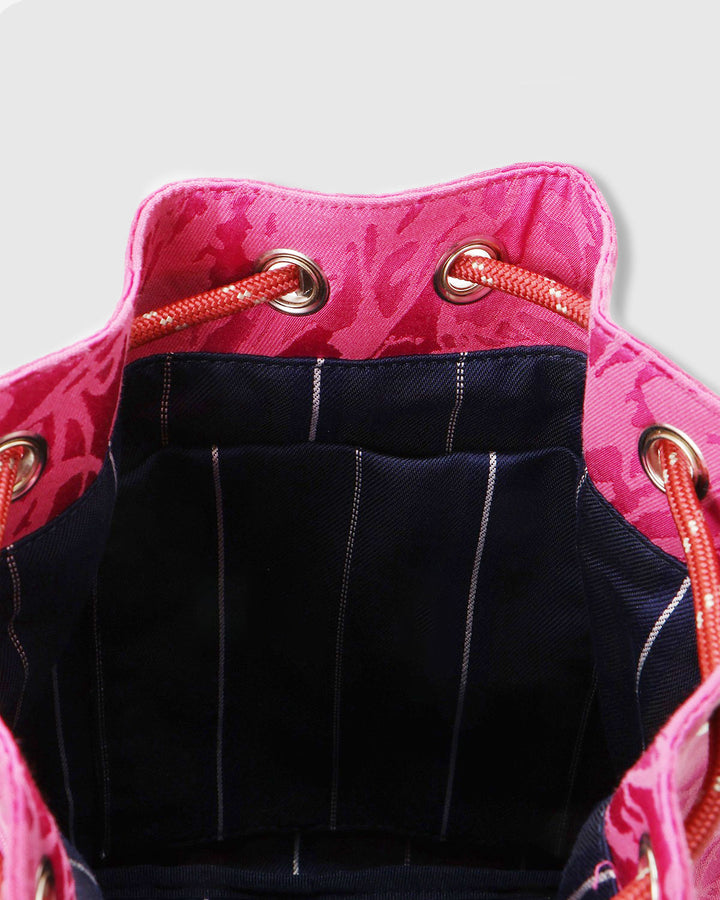 【LIMITED FABRIC】TWO WAY DRAWSTRING BAG