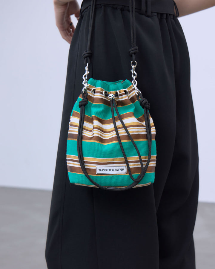 【LIMITED FABRIC】TWO WAY DRAWSTRING BAG