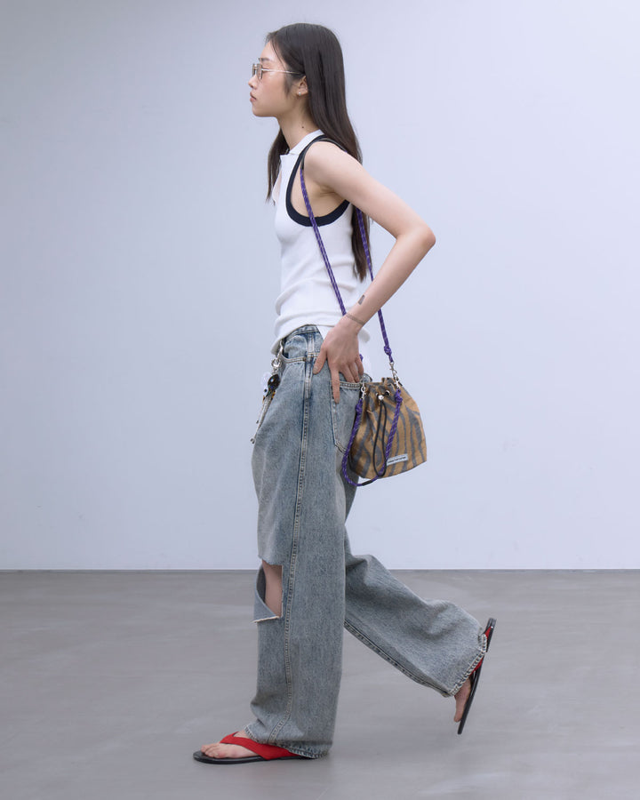 【LIMITED FABRIC】TWO WAY DRAWSTRING BAG