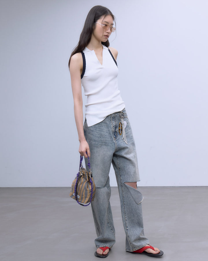 【LIMITED FABRIC】TWO WAY DRAWSTRING BAG