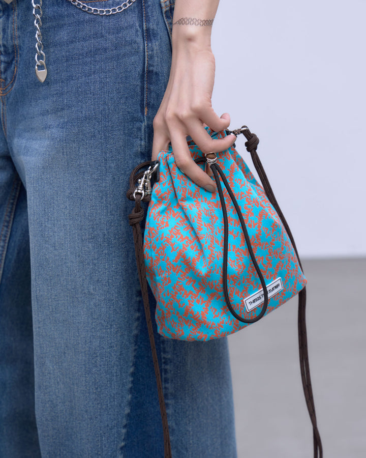 【LIMITED FABRIC】TWO WAY DRAWSTRING BAG