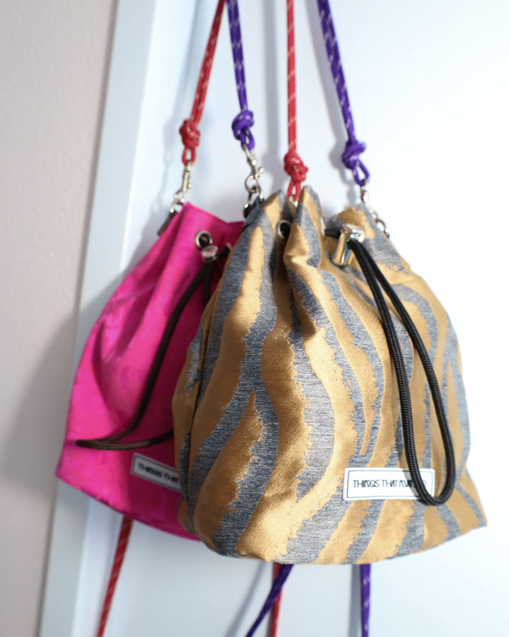 【LIMITED FABRIC】TWO WAY DRAWSTRING BAG