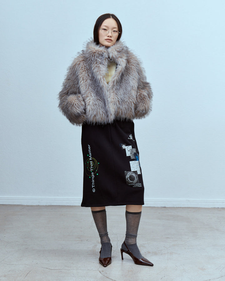 IMITATION FOX FUR JACKET