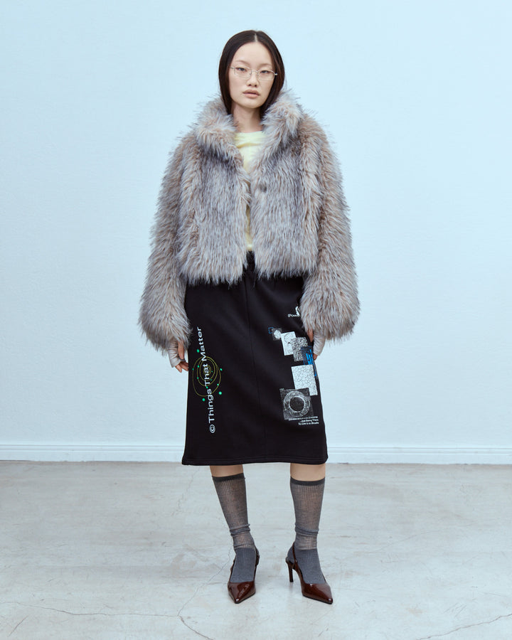 IMITATION FOX FUR JACKET