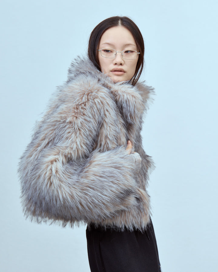 IMITATION FOX FUR JACKET