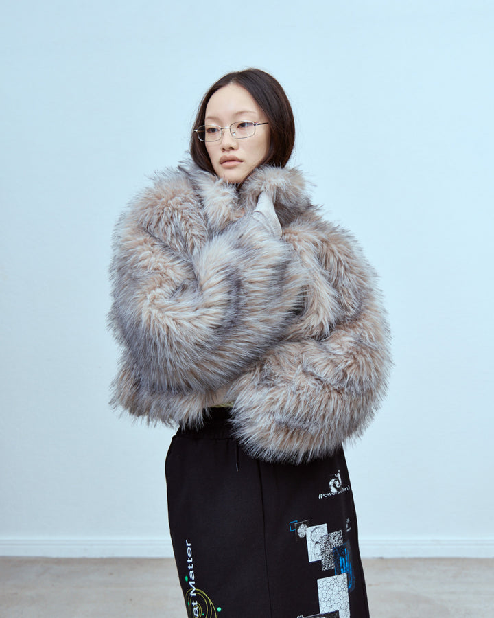 IMITATION FOX FUR JACKET