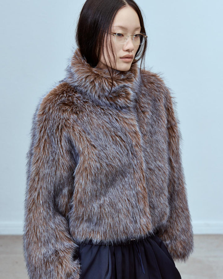 IMITATION FOX FUR JACKET