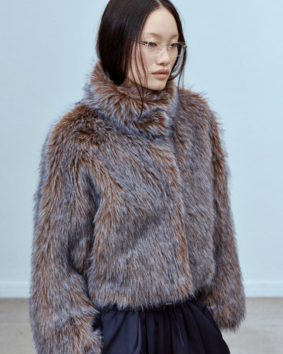 IMITATION FOX FUR JACKET
