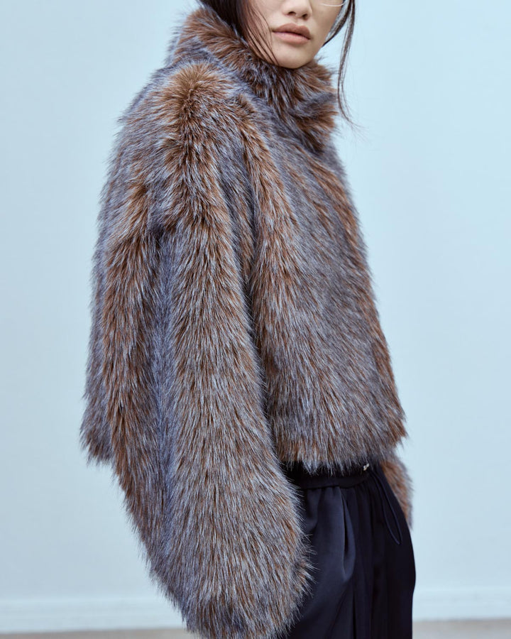 IMITATION FOX FUR JACKET