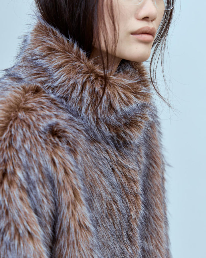 IMITATION FOX FUR JACKET