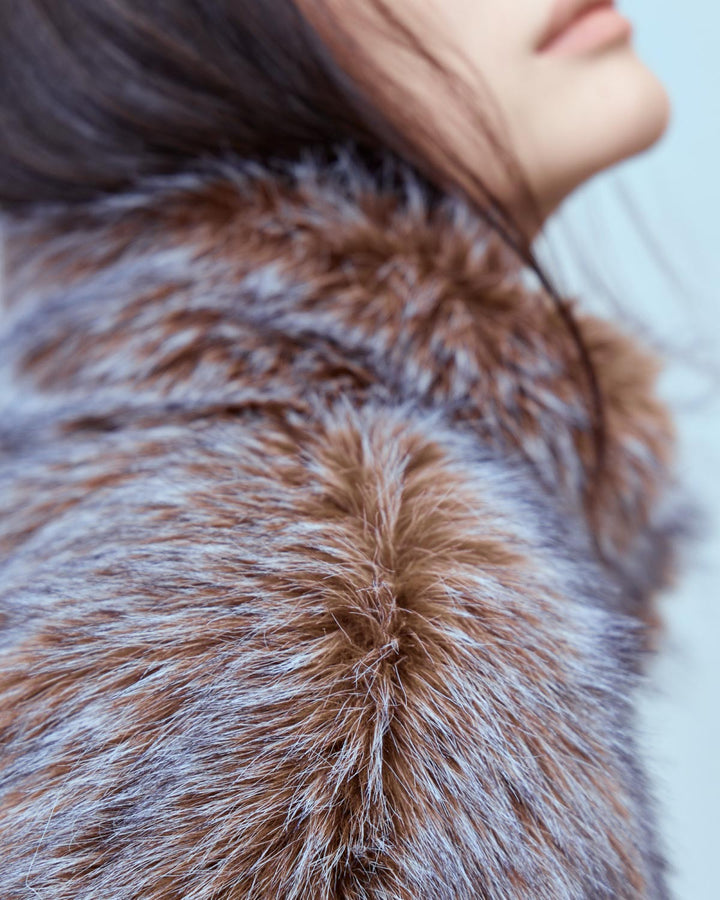 IMITATION FOX FUR JACKET
