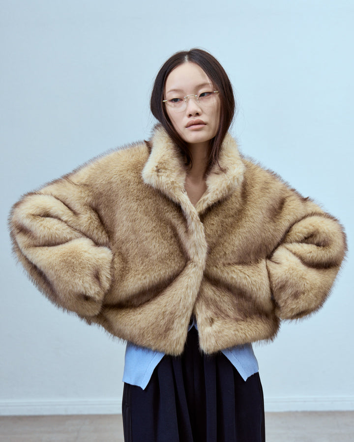 IMITATION FOX FUR JACKET