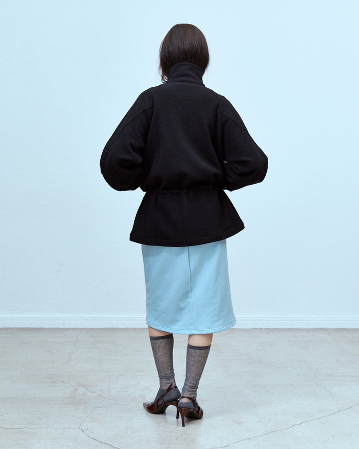 WOOL PILE MIDDLE COAT
