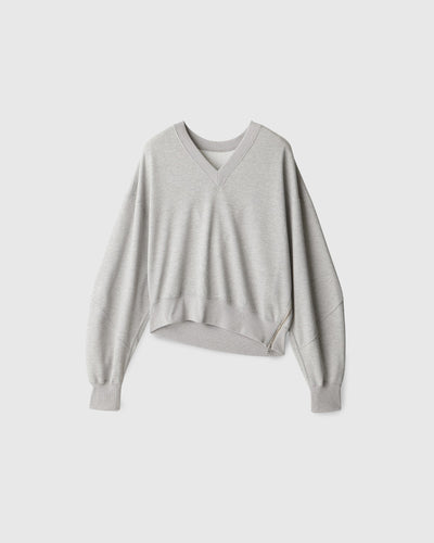 TWOWAY SIDEZIP SWEAT