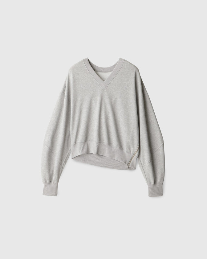 TWOWAY SIDEZIP SWEAT