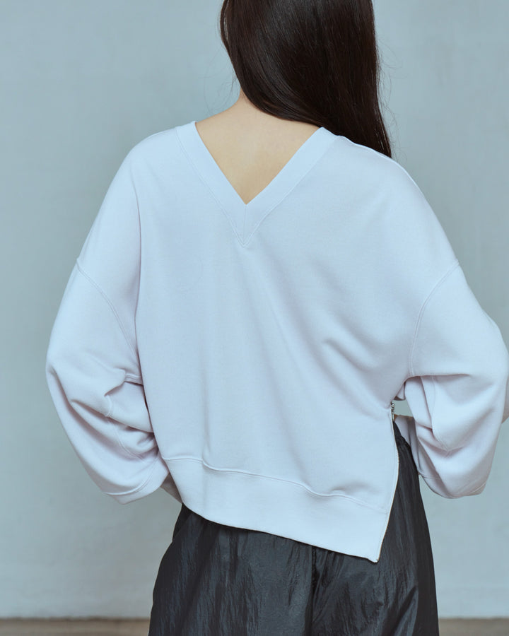 TWOWAY SIDEZIP SWEAT