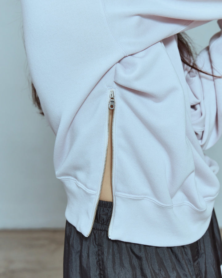 TWOWAY SIDEZIP SWEAT