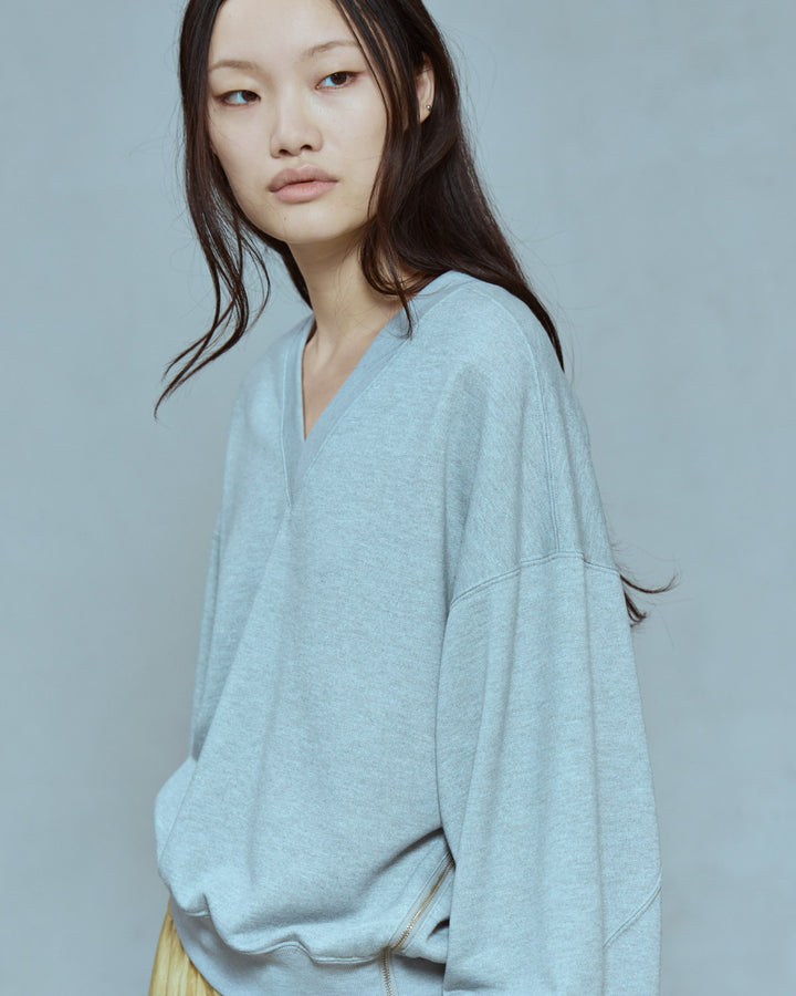 TWOWAY SIDEZIP SWEAT