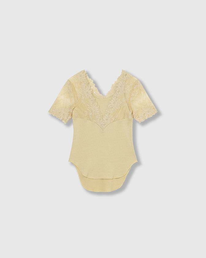 SWITCHING LACE RIB TOPS
