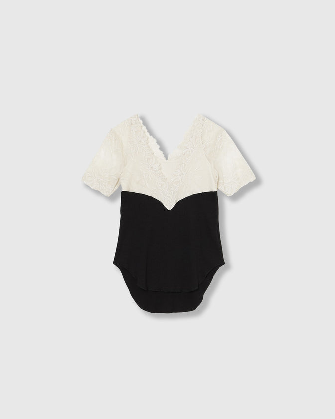 SWITCHING LACE RIB TOPS