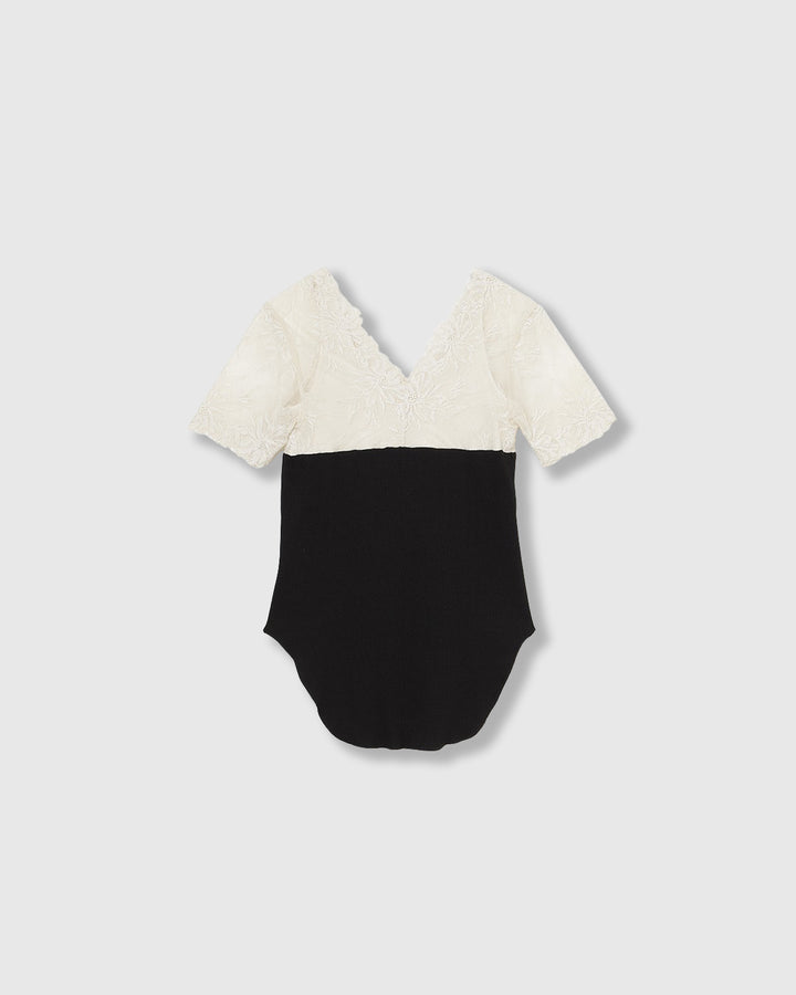 SWITCHING LACE RIB TOPS