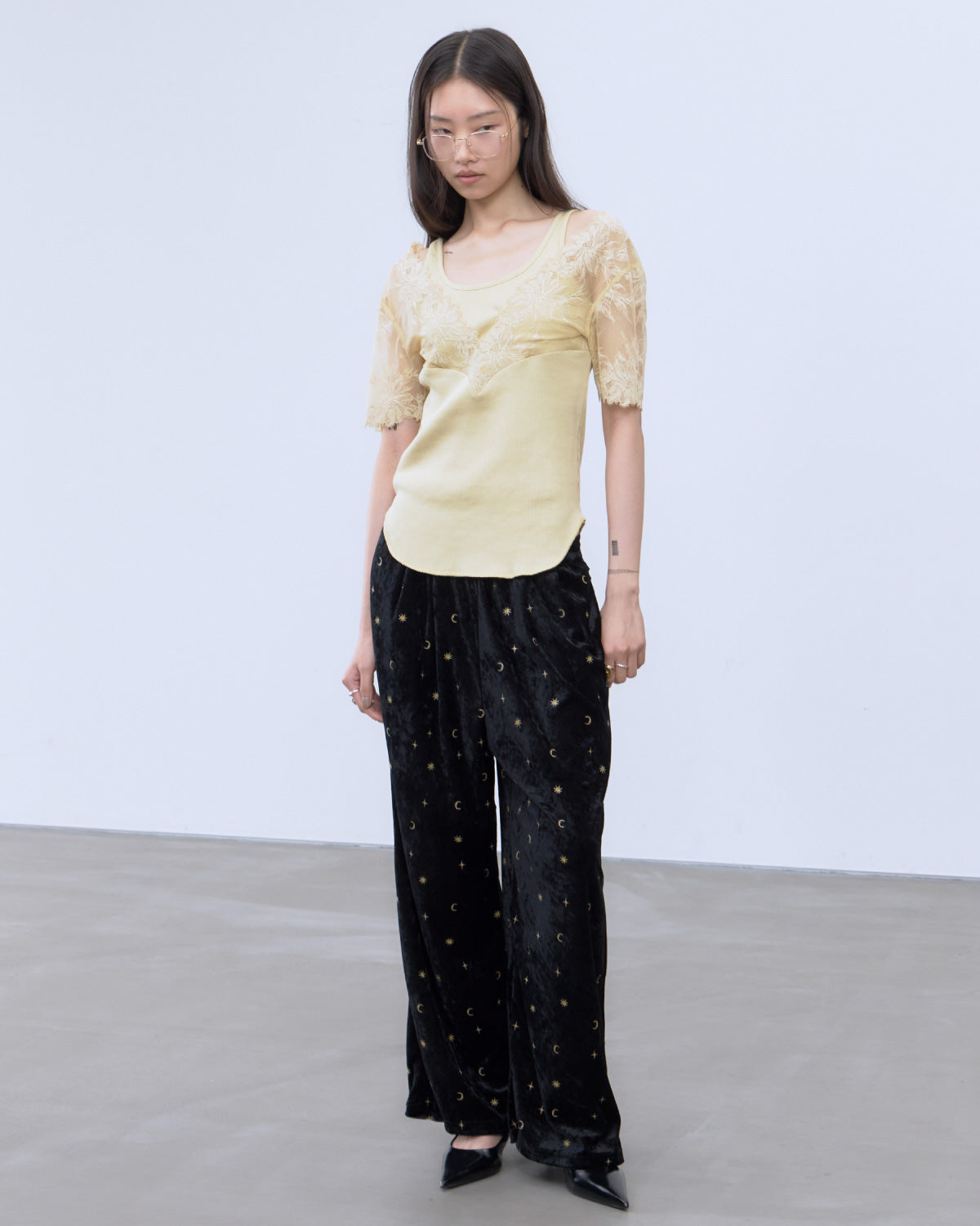 トップス RT-155576 SWITCHING LACE RIB TOPS | COMING SOON | STORE | THINGS THAT MATTER