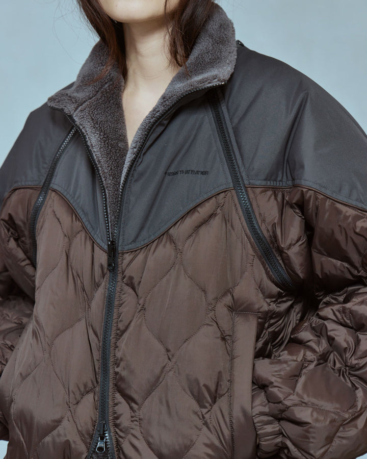 TAION REVERSIBLE MODULAR DOWN JACKET