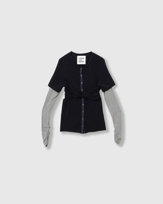 CROSS LAYERED TOPS