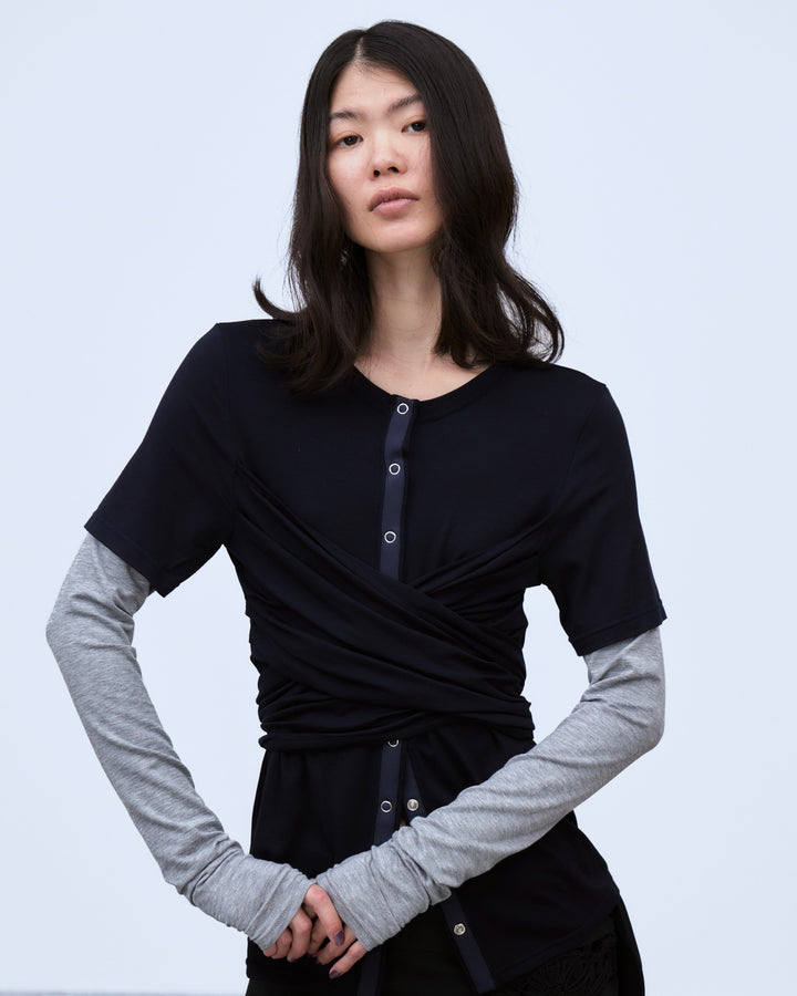 CROSS LAYERED TOPS
