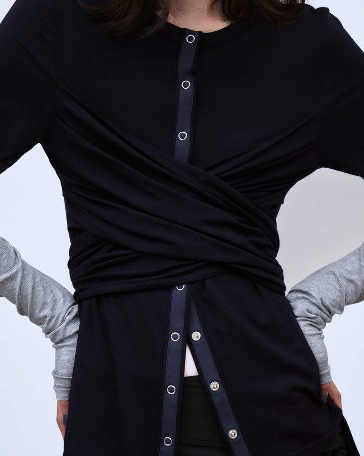 CROSS LAYERED TOPS