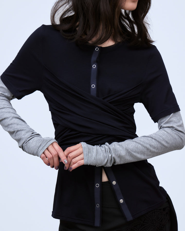 CROSS LAYERED TOPS