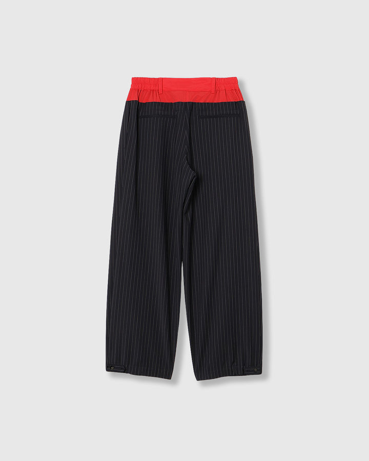 LAYERED WAIST TUCK WIDE PANTS
