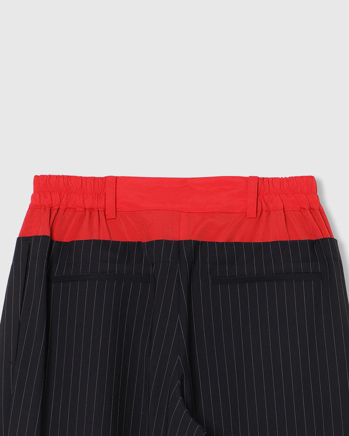 LAYERED WAIST TUCK WIDE PANTS