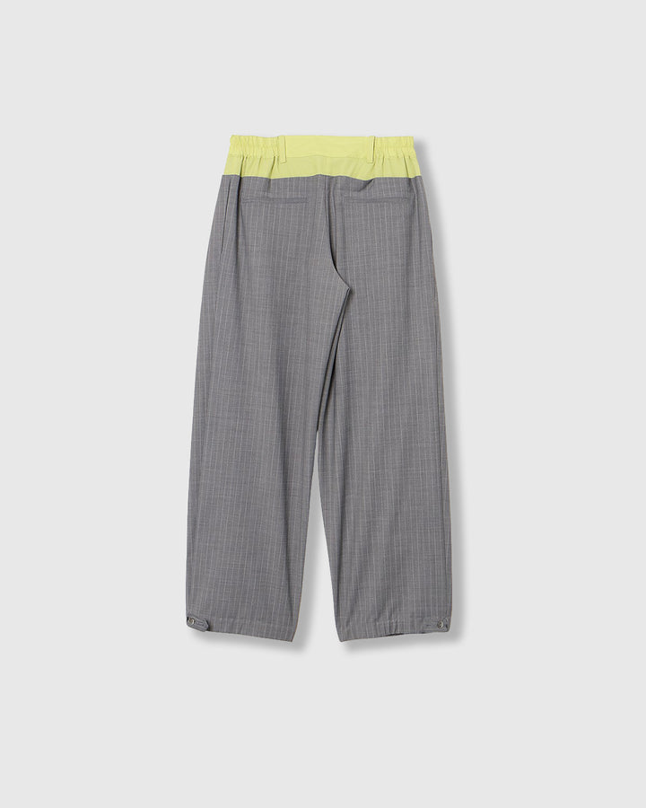 LAYERED WAIST TUCK WIDE PANTS