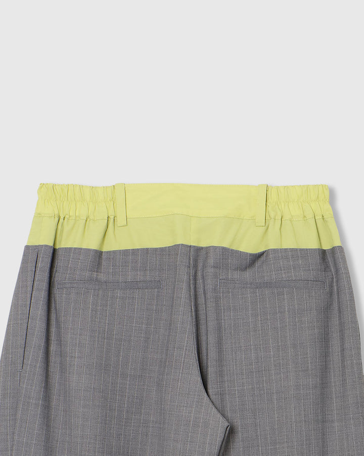 LAYERED WAIST TUCK WIDE PANTS