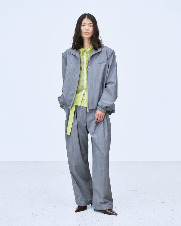 LAYERED WAIST TUCK WIDE PANTS