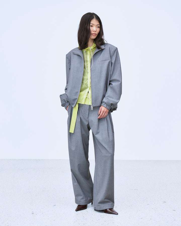 LAYERED WAIST TUCK WIDE PANTS