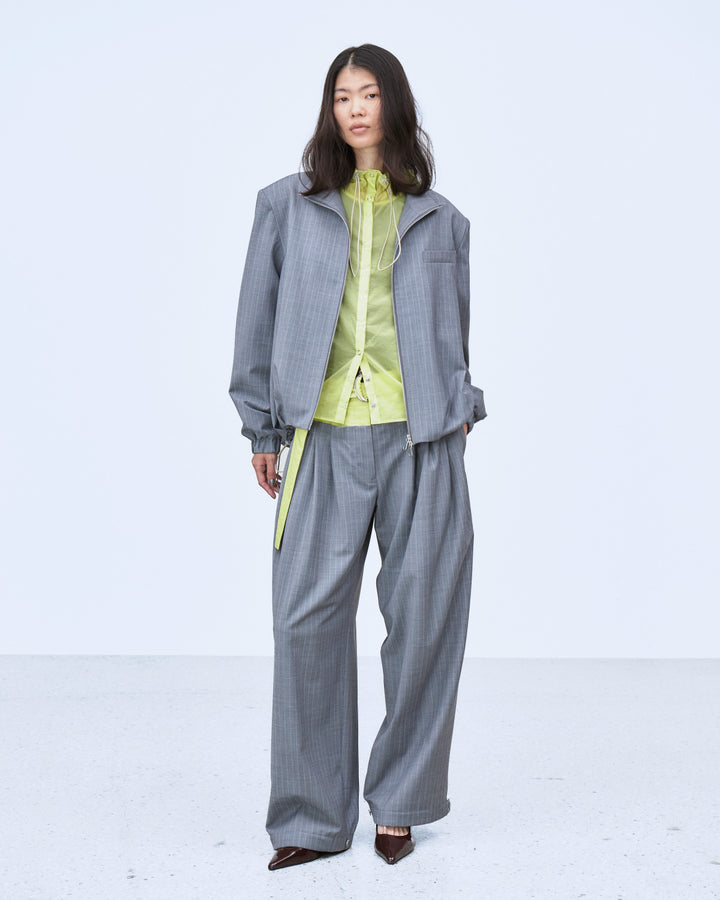 LAYERED WAIST TUCK WIDE PANTS